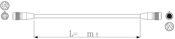 CCDカメラロボットケーブル 外観図