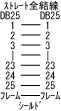 ストレート全配線 Dsub25-Dsub25